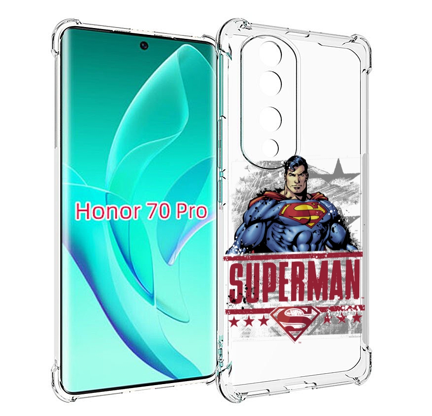 

Чехол MyPads рисунок супермен для Honor 70 Pro / 70 Pro Plus, Прозрачный, Tocco