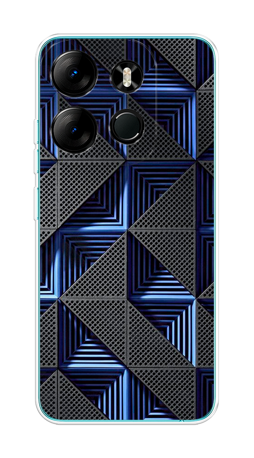 

Чехол на Tecno Spark Go 2023/Infinix Smart 7 "IBM", Серый;синий, 3103750-3