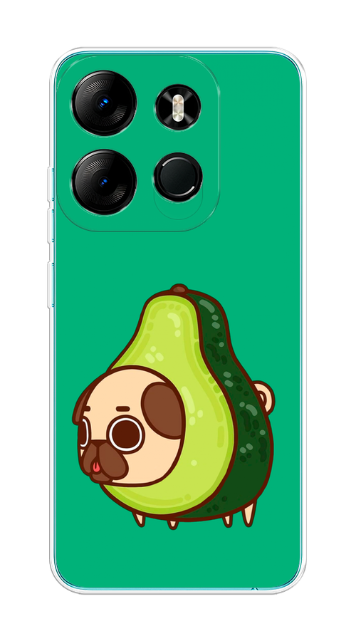 

Чехол на Tecno Spark Go 2023/Infinix Smart 7 "Мопс авокадик", Зеленый, 3103750-1