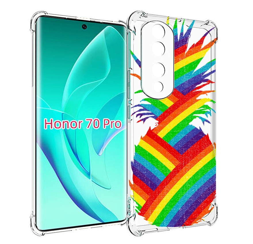 

Чехол MyPads радужный ананас для Honor 70 Pro / 70 Pro Plus, Прозрачный, Tocco
