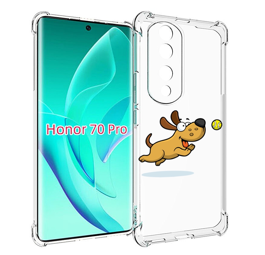 

Чехол MyPads пёсик для Honor 70 Pro / 70 Pro Plus, Прозрачный, Tocco