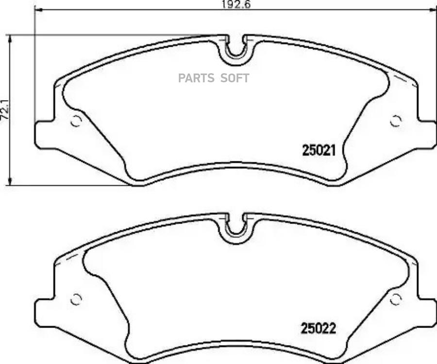 

Тормозные колодки brembo P44024