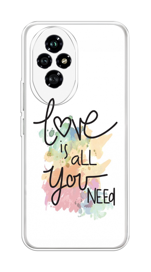 

Чехол на Honor 200 "Love is all you need", Белый;черный;зеленый, 6124750-1