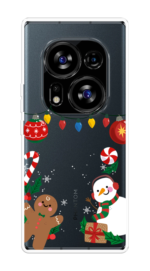 

Чехол на Tecno Phantom X2/X2 Pro "Новогоднее настроение", Коричневый;красный;зеленый, 303350-5