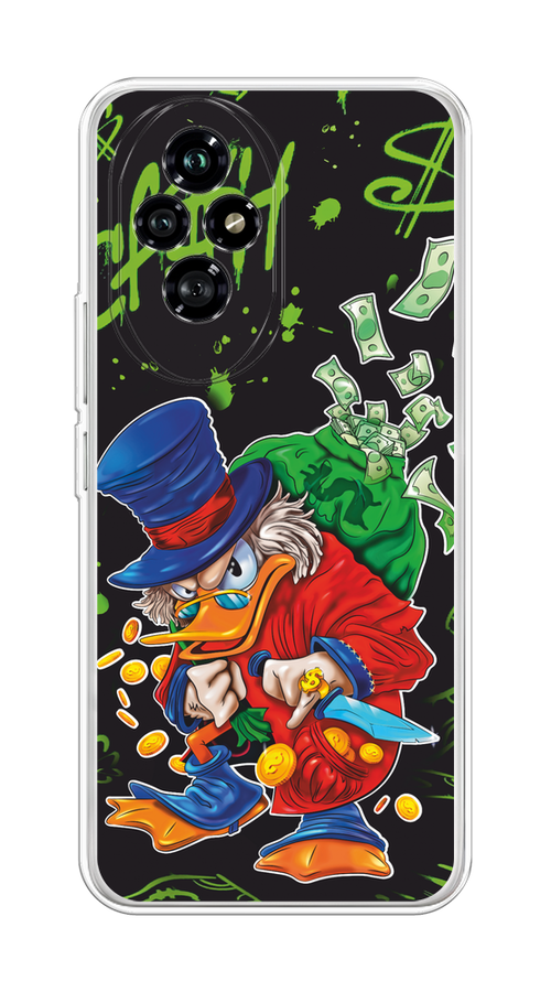 

Чехол на Honor 200 "Скрудж Макдак с мешком денег", Красный;синий;зеленый;черный, 6124750-1