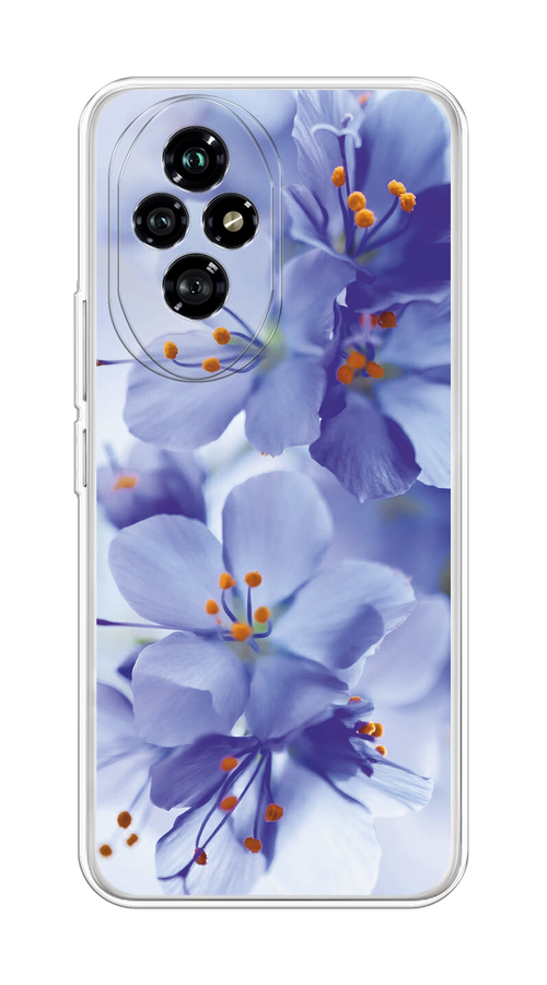 

Чехол на Honor 200 "Фиолетовые цветки", Фиолетовый;синий, 6124750-1