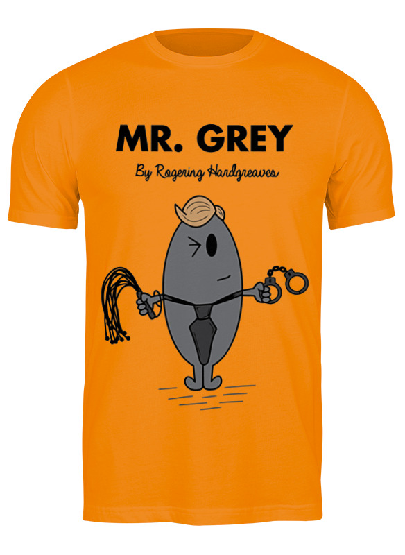 

Футболка мужская Мистер грей (50 оттенков серого) 2845307 Printio оранжевая 3XL, Мистер грей (50 оттенков серого) 2845307