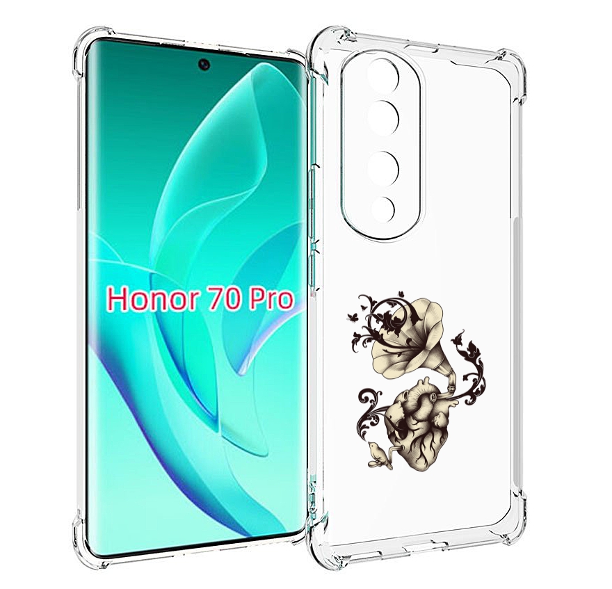 

Чехол MyPads Граммофон для Honor 70 Pro / 70 Pro Plus, Прозрачный, Tocco