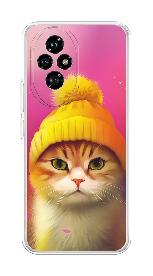 

Чехол на Honor 200 "Котик в шапочке", Розовый;желтый;бежевый, 6124750-1