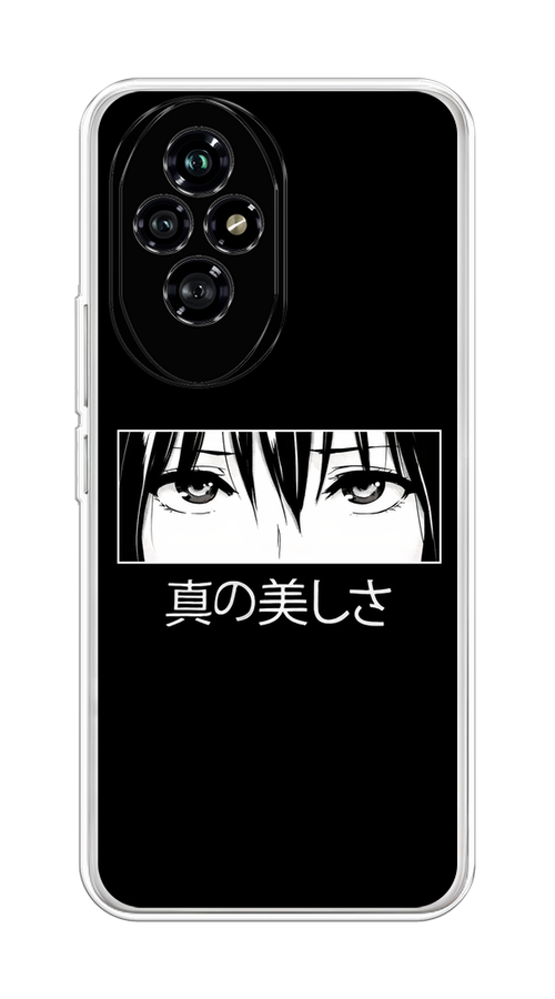 

Чехол на Honor 200 "Анимешные глаза", Серый;черный;белый, 6124750-1