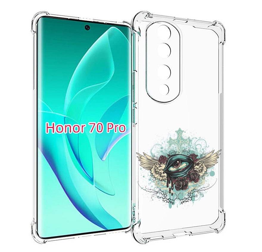 

Чехол MyPads плачущий глаз с крыльями для Honor 70 Pro / 70 Pro Plus, Прозрачный, Tocco