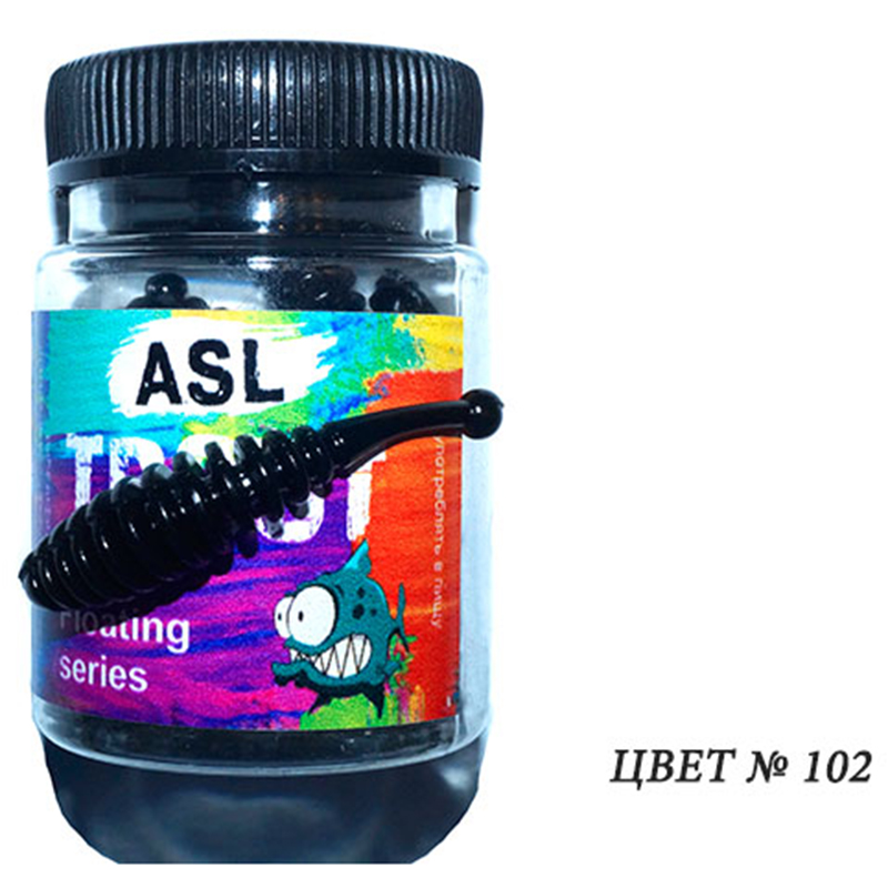 

Силиконовая приманка ASL Форель БУ-БУ цв. 102 L-5см 10шт/уп, Форель Бу-бу