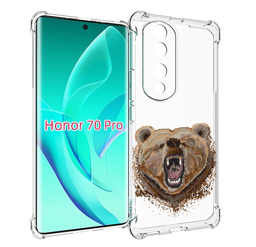 

Чехол MyPads пиксельный медведь для Honor 70 Pro / 70 Pro Plus, Прозрачный, Tocco