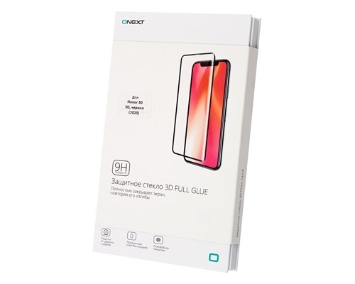 фото Защитное стекло onext для honor 30 / 30 premium 3d black frame