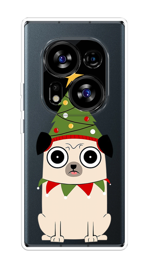 

Чехол на Tecno Phantom X2/X2 Pro "Собачка с ёлочкой", Бежевый;красный;зеленый, 303350-1