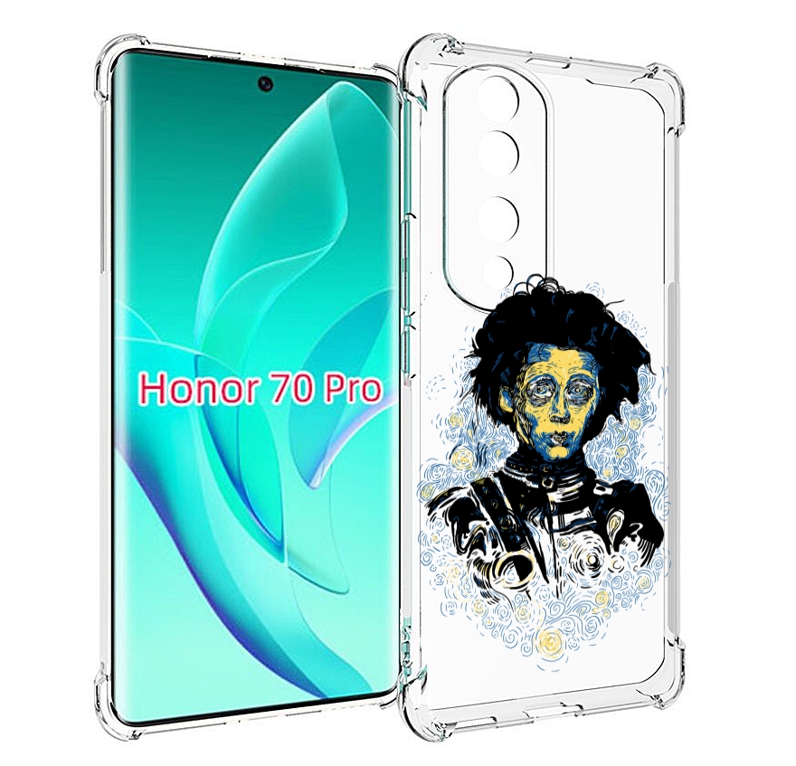 

Чехол MyPads парень черно-белый абстракция для Honor 70 Pro / 70 Pro Plus, Прозрачный, Tocco