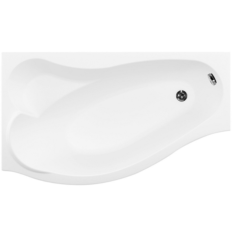 

Акриловая ванна Aquanet Palma 170x90 L 204022 без гидромассажа, Белый