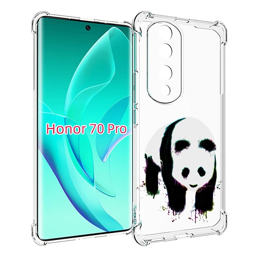 

Чехол MyPads панда в акварели для Honor 70 Pro / 70 Pro Plus, Прозрачный, Tocco