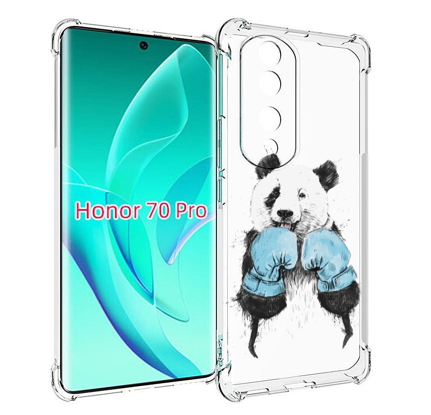 

Чехол MyPads панда боксер для Honor 70 Pro / 70 Pro Plus, Прозрачный, Tocco