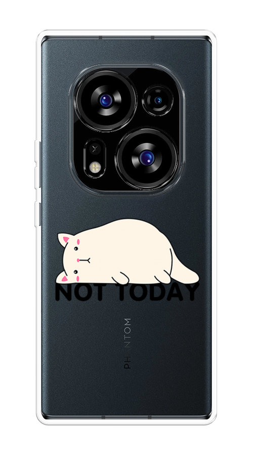 

Чехол на Tecno Phantom X2/X2 Pro "Cat not today", Белый;розовый;черный, 303350-1