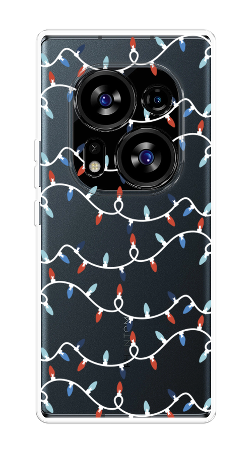 

Чехол на Tecno Phantom X2/X2 Pro "Разноцветная гирлянда", Белый;красный;синий, 303350-5