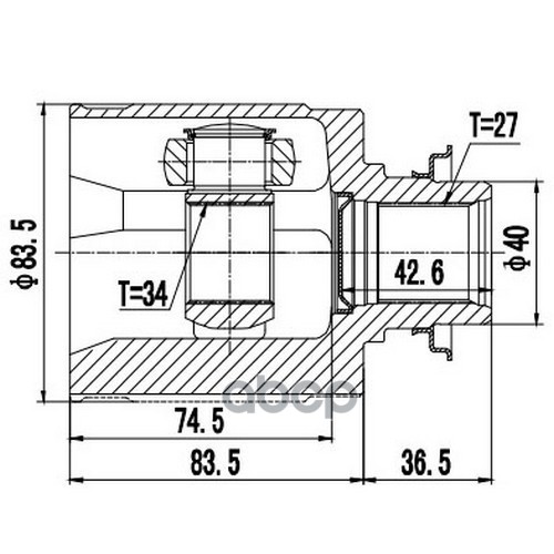 

ZIKMAR 'Z88918R Шрус Внутренний 1шт