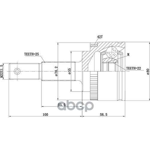 

ZIKMAR Z87157R ШРУС наружный () 1шт