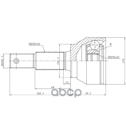 

Шрус Zikmar Z87149R