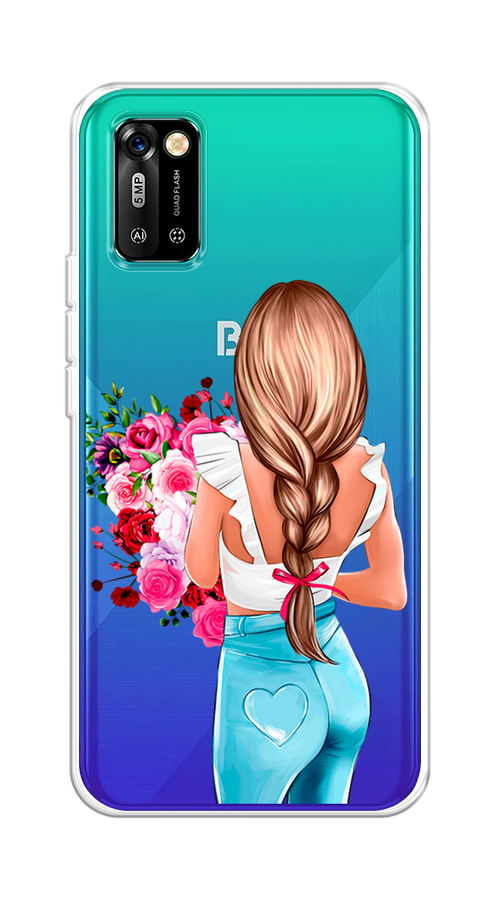 

Чехол на BQ 6051G "Девушка с цветами", Коричневый;розовый;бирюзовый, 202150-6