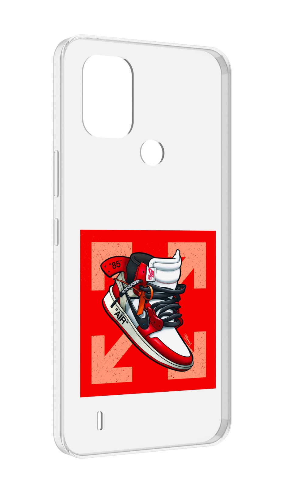 Чехол MyPads кроссовок джордан офвайт для Nokia C31