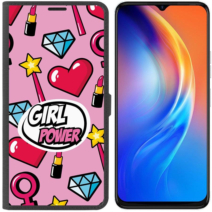 

Чехол-книжка Eco Book для Tecno Spark 10 Girl Power, Черный
