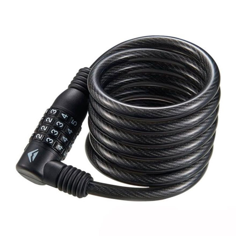 фото Замок merida 4 digits combination cable lock 180 см*10 мм черно-белый 2134002628