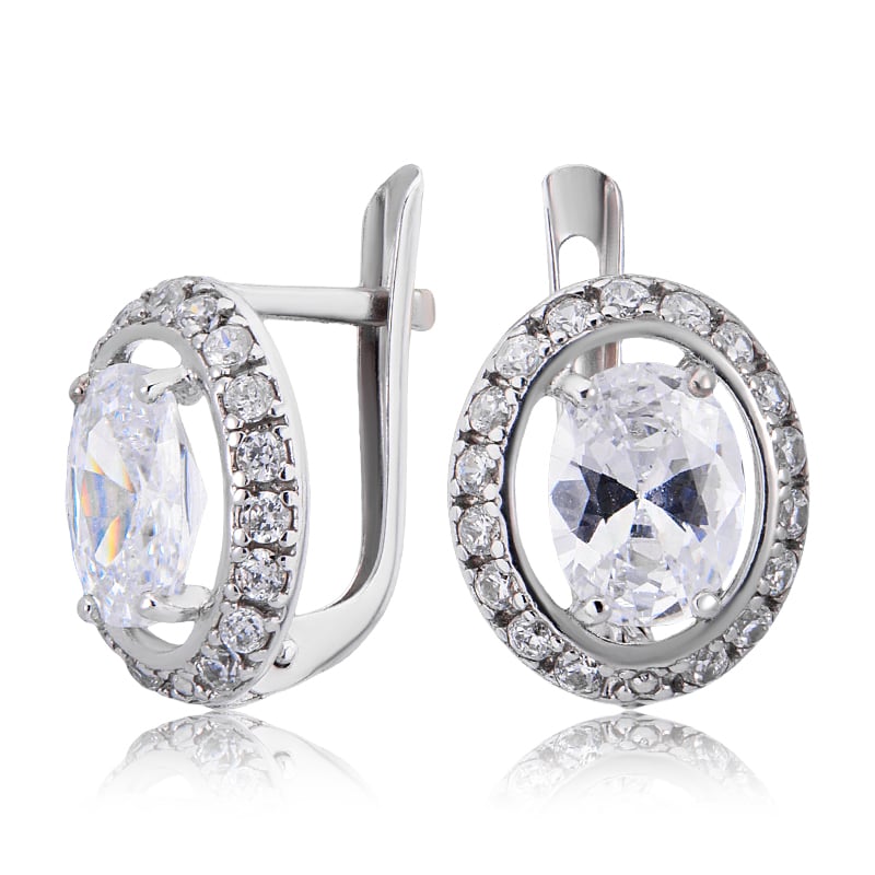 

Серьги из серебра ЮВЕЛИР КАРАТ с фианитами 2125993/9, 2125993/9