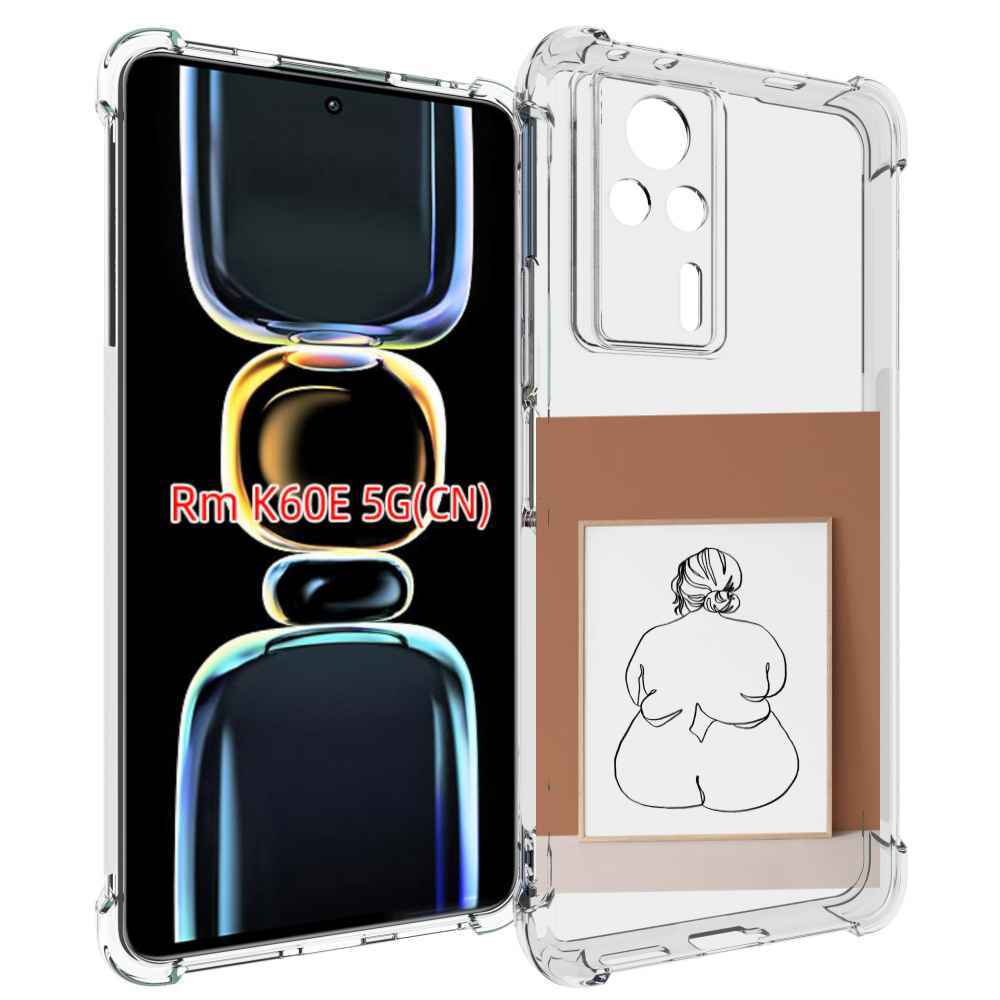 

Чехол MyPads Body Positive Female Figure Line Art женский для Xiaomi Redmi K60E, Tocco