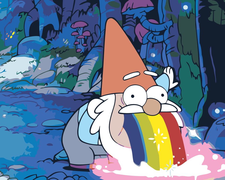 

Картина по номерам Живопись по Номерам «Gravity Falls Гравити Фолз: Гном», Gravity Falls Гравити Фолз: Гном