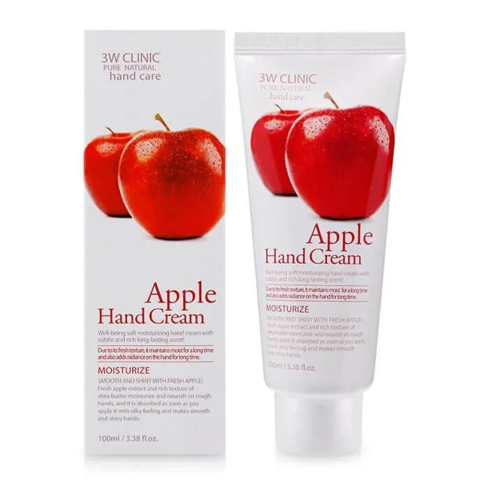 

Крем 3W Clinic Moisturizing Apple Hand Cream для рук с экстрактом яблока, 100 мл