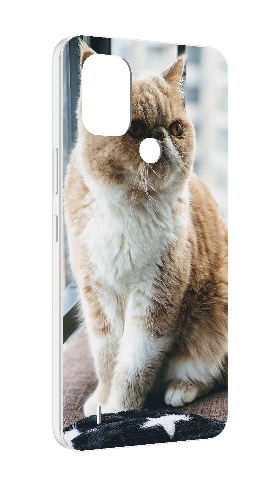 Чехол MyPads кошка экзот для Nokia C31
