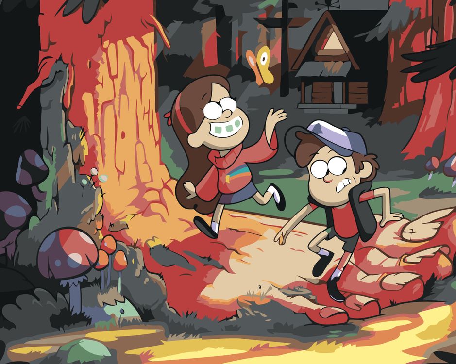 

Картина по номерам Живопись по Номерам «Gravity Falls Гравити Фолз: Мейбл и Диппер», Gravity Falls Гравити Фолз: Мейбл и Диппер