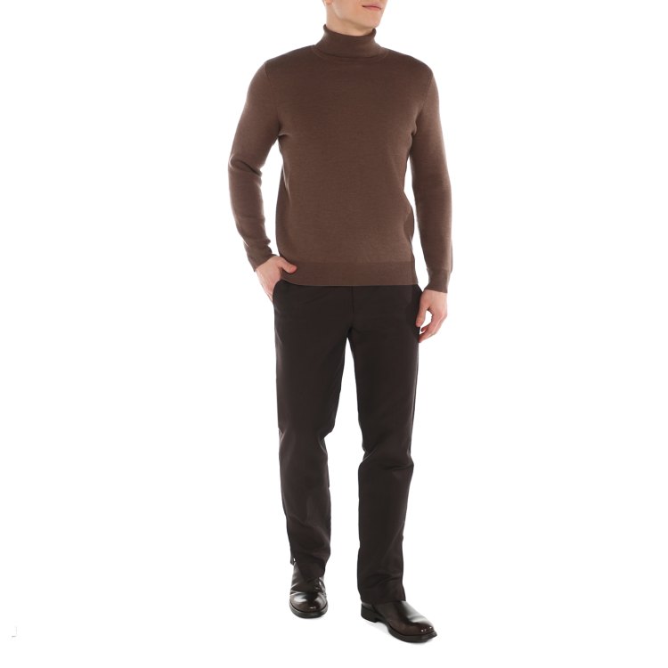 

Водолазка мужская Maison David JR06 коричневая 3XL, Коричневый, JR06