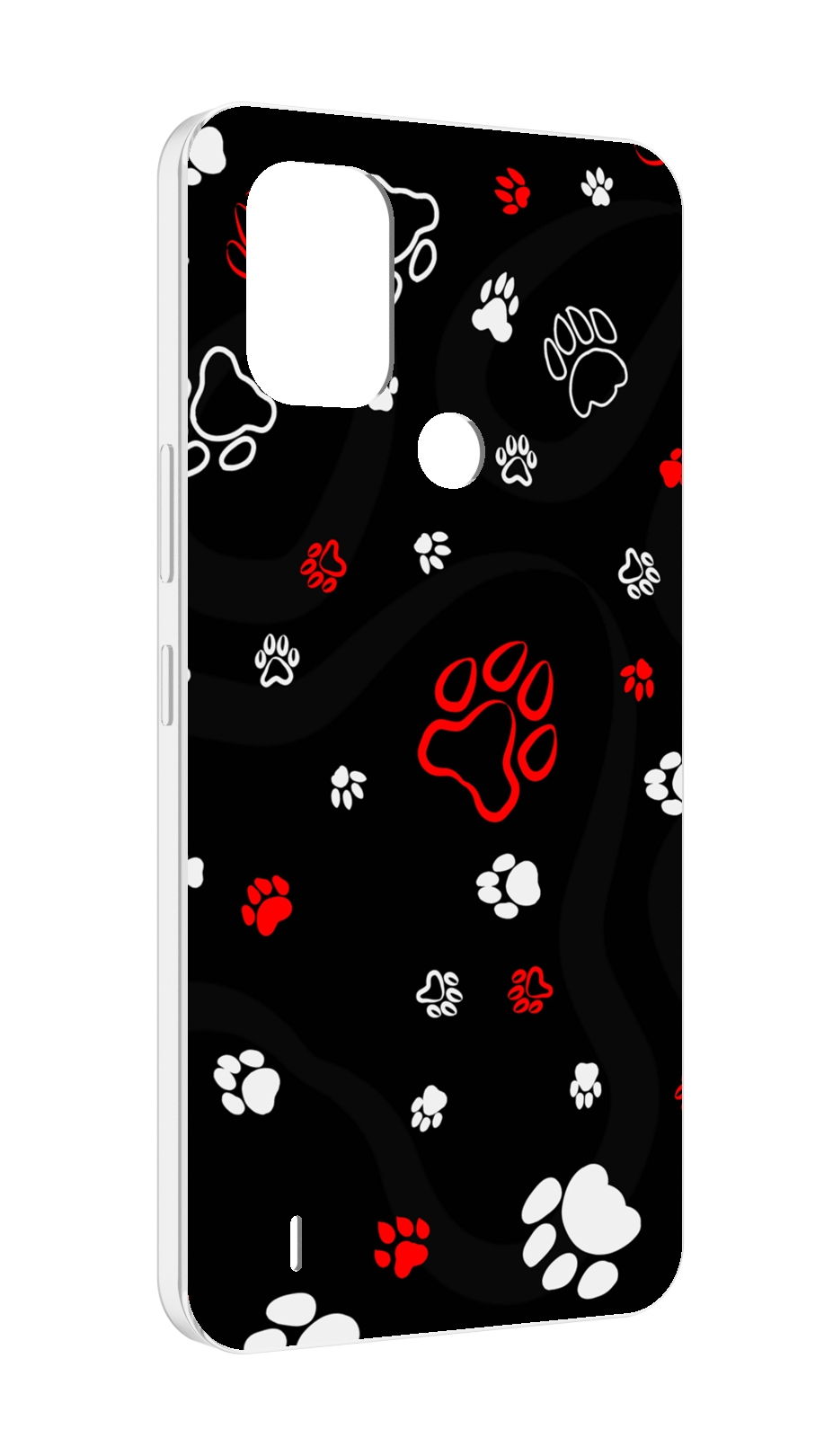 

Чехол MyPads кошачьи-лапки для Nokia C31, Прозрачный, Tocco