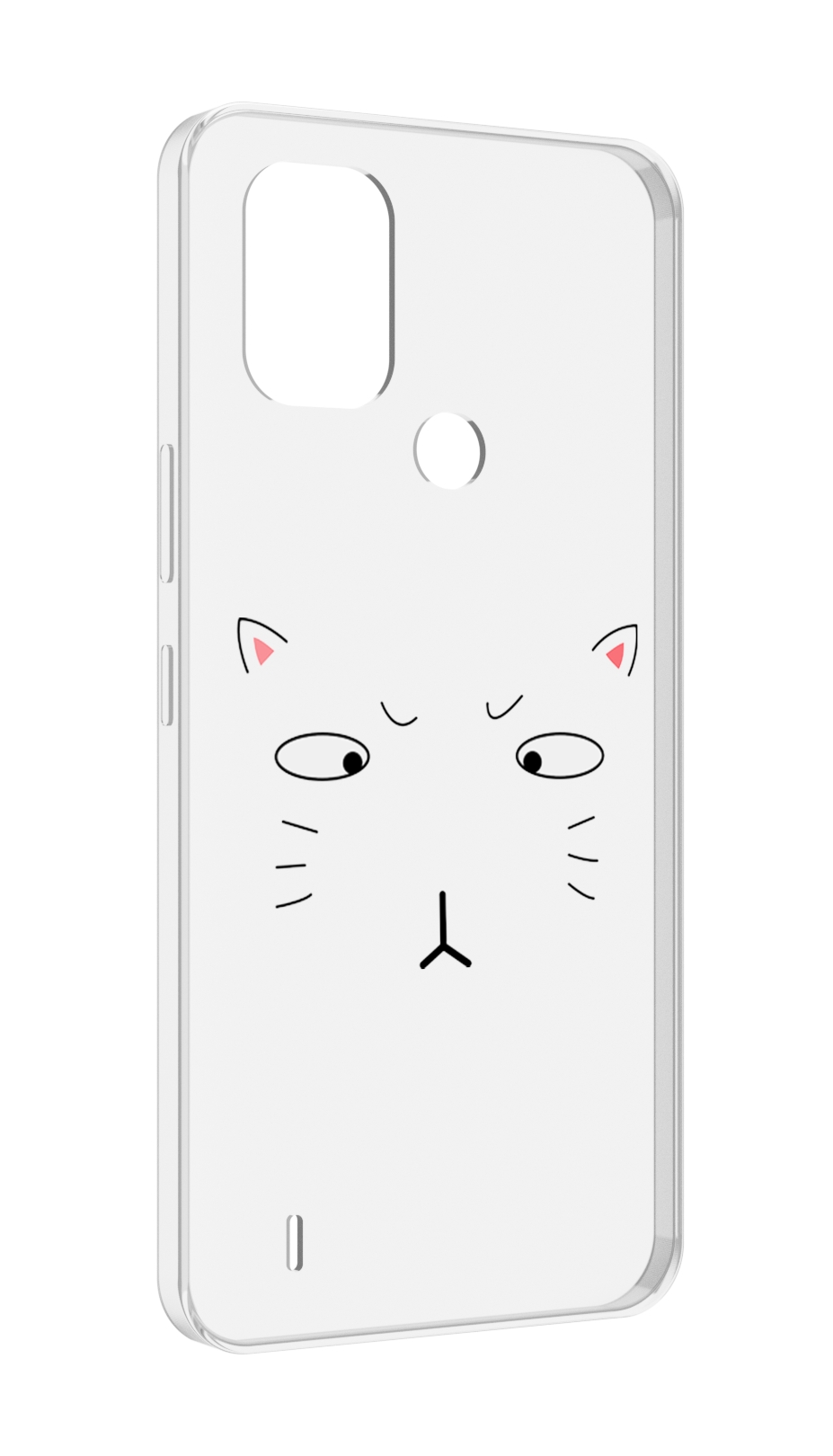 

Чехол MyPads кот-части-лица для Nokia C31, Прозрачный, Tocco