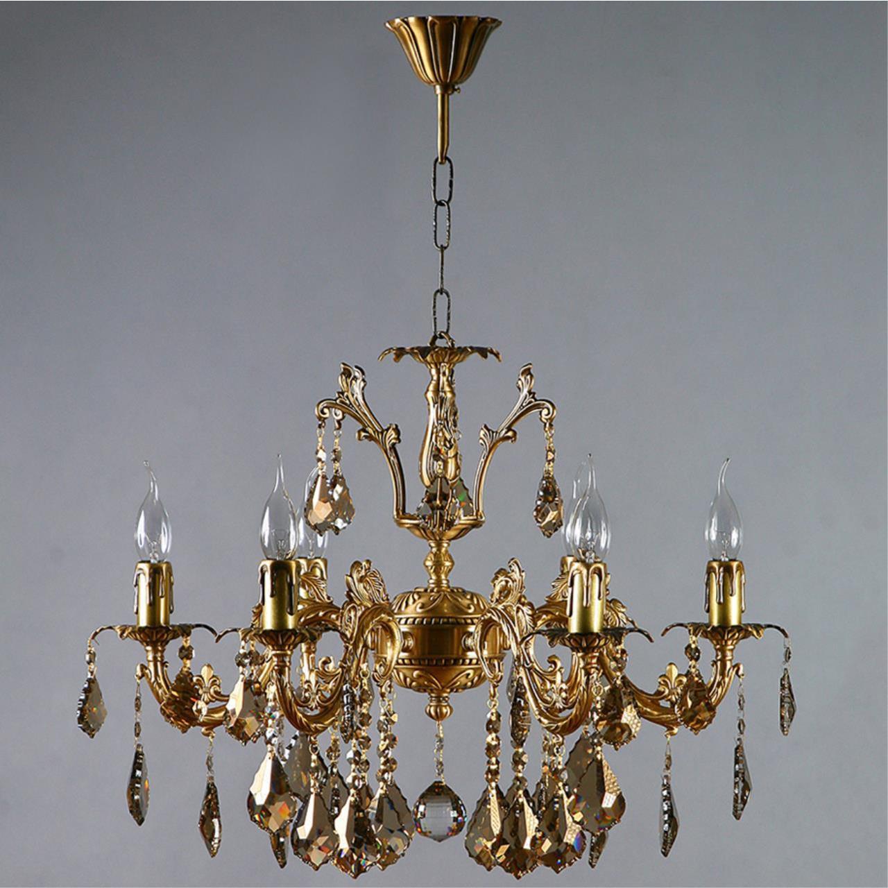 

Светильник подвесной Ambiente by brizzi Granada, 2118/6 PB Honey Leaf, 24W, E14