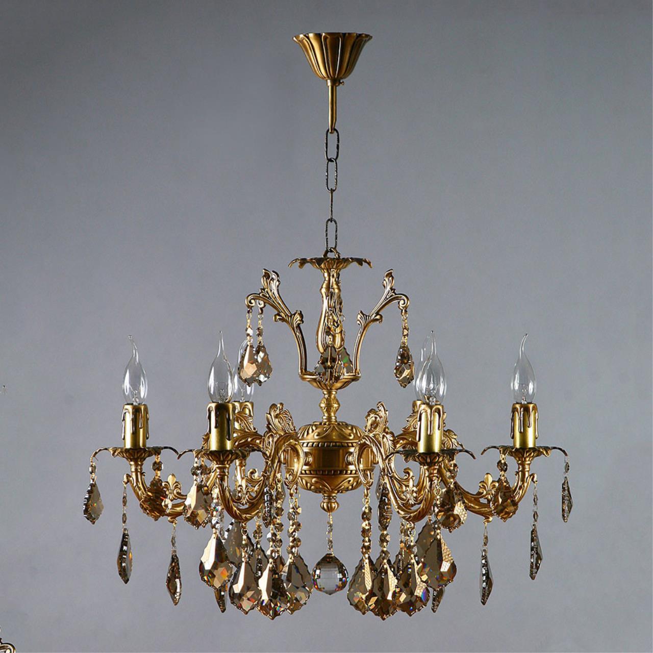 

Светильник подвесной Ambiente by brizzi Granada, 2118/6 AB New Leaf, 24W, E14