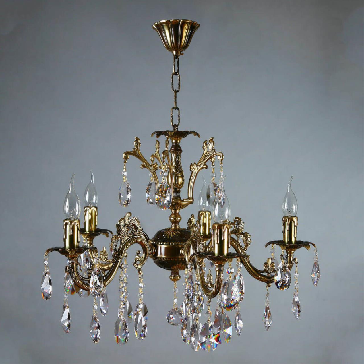 

Светильник подвесной Ambiente by brizzi Granada, 2118/5 PB New Leaf, 20W, E14