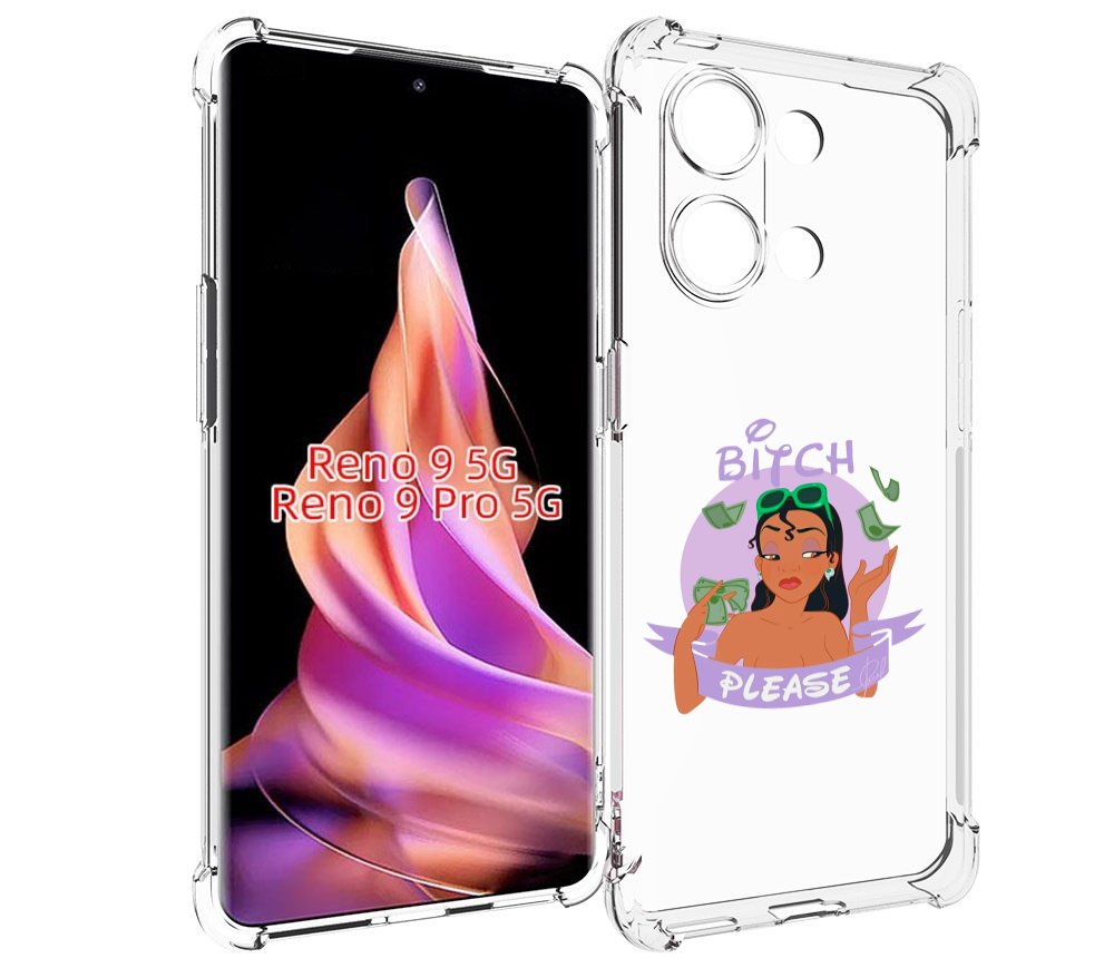 

Чехол MyPads деньги-пожалуйста женский для Oppo Reno 9/Reno 9 Pro, Прозрачный, Tocco
