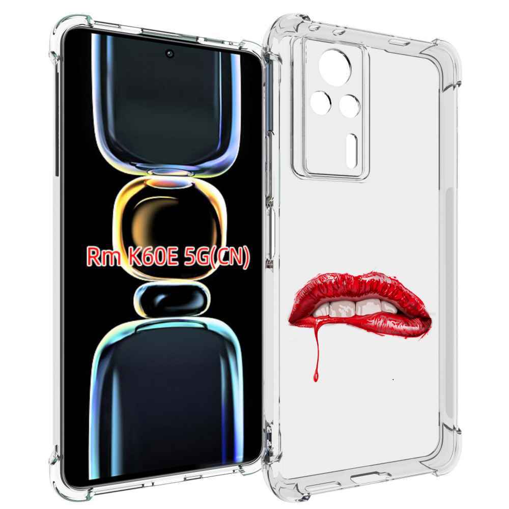 

Чехол MyPads яркие красные губы для Xiaomi Redmi K60E, Tocco