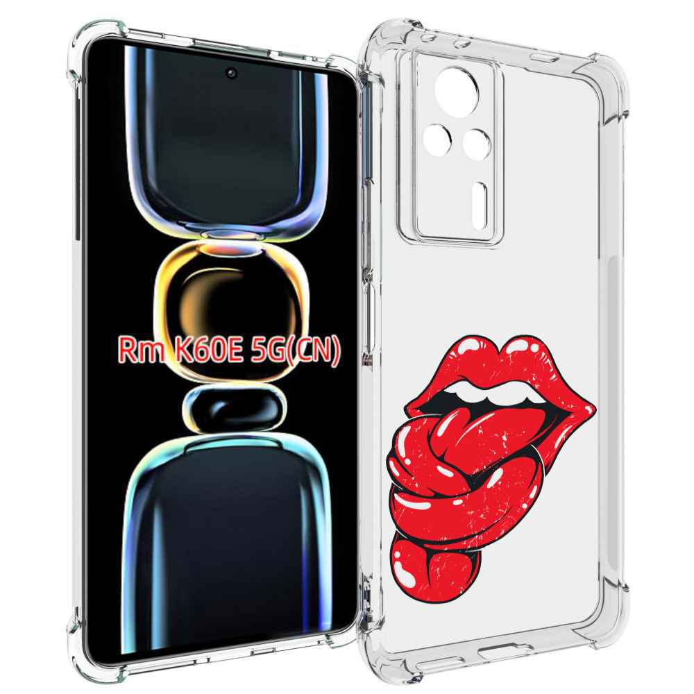 

Чехол MyPads яркие губы с языком для Xiaomi Redmi K60E, Tocco