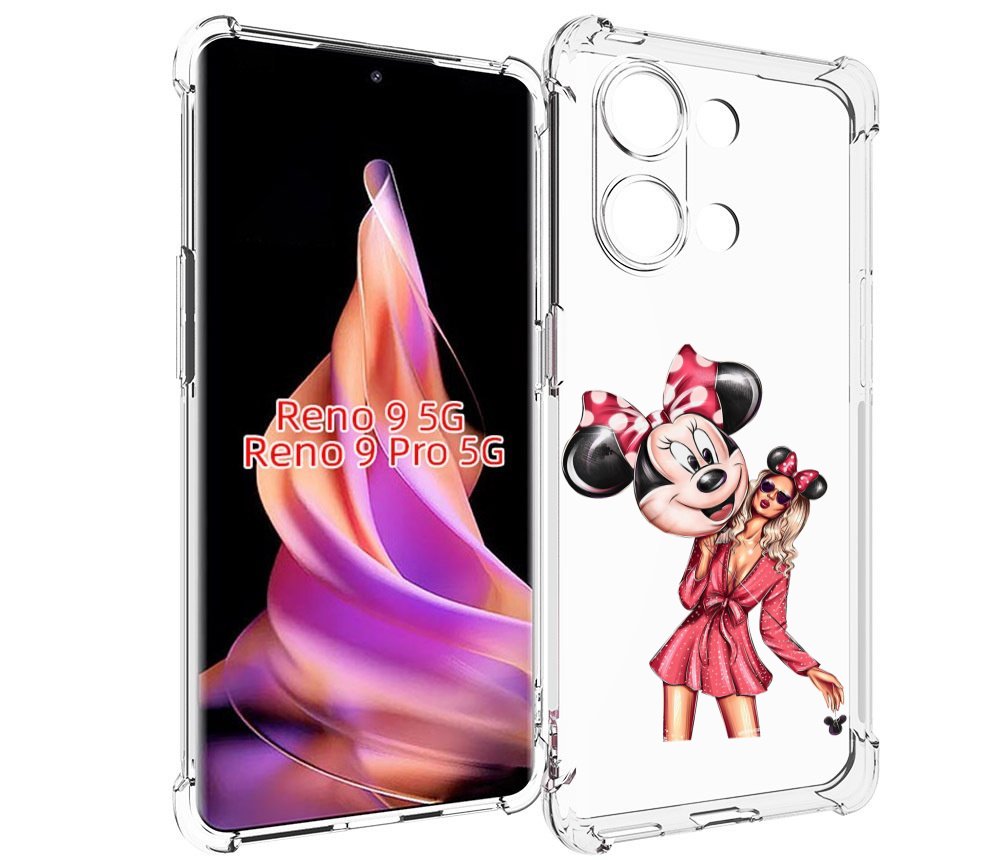 

Чехол MyPads девушка-с-шариком женский для Oppo Reno 9/Reno 9 Pro, Прозрачный, Tocco