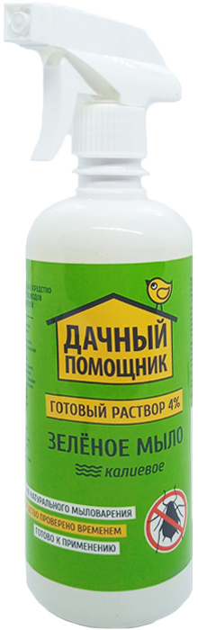 

Зеленое мыло Дачный помощник Раствор 4% 600мл