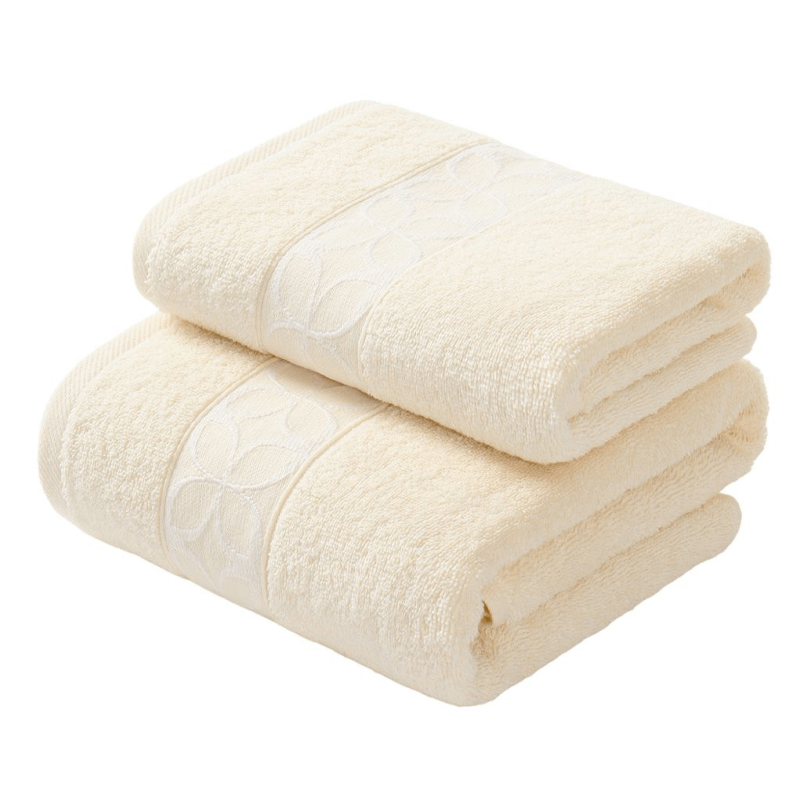 Полотенца Comfort Line Blossom 50 х 90 см и 70 х 140 см махровые белые 2 шт